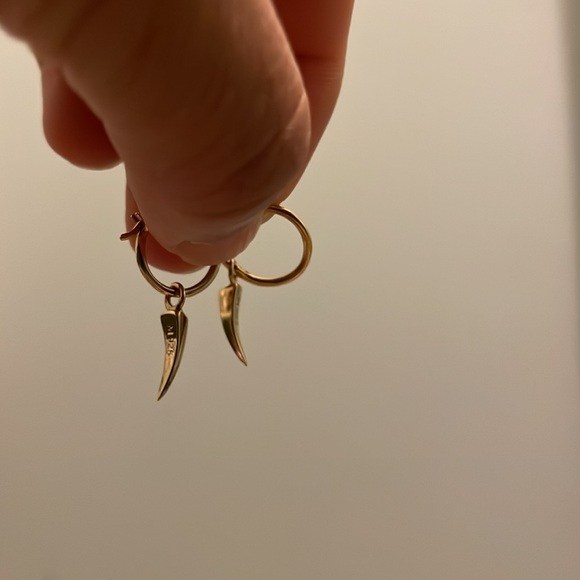 Missoma Mini Claw Hoop Earrings - Picture 2 of 4